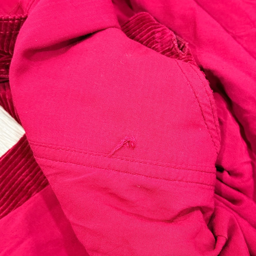 Free People Women's Maroon Corduroy Jumper Dress Size 8 - Picture 9 of 10